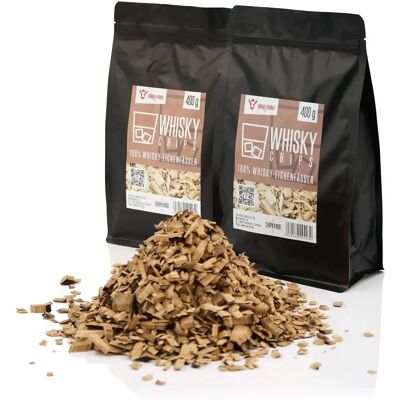 BBQ-TORO Chips per affumicatura al whisky - 800 g - Legno da botti di whisky scozzese BBQ-TORO Chips per affumicatura al whisky - 800 g - Legno da botti di whisky scozzese