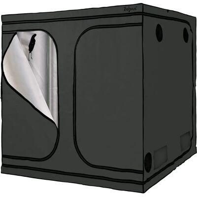 Tenda di Coltivazione Zelsius 200x200x200cm Grigio/Nero - Coltivazione Indoor Tenda di Coltivazione Zelsius 200x200x200cm Grigio/Nero - Coltivazione Indoor
