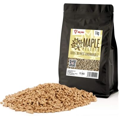 BBQ-TORO Pellet di Acero - 1kg - Legno di Acero di Qualità per Grigliare BBQ-TORO Pellet di Acero - 1kg - Legno di Acero di Qualità per Grigliare