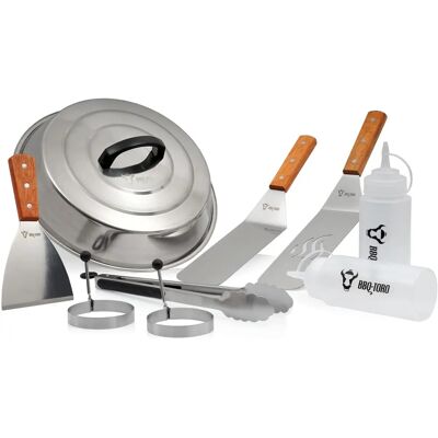 BBQ-Toro Edelstahl Grillzubehör-Set - 9 Stück BBQ-Toro Edelstahl Grillzubehör-Set - 9 Stück