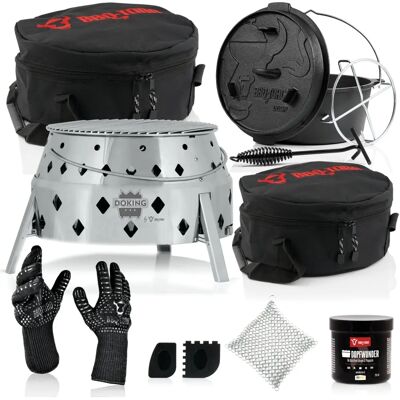 BBQ-Toro - Dutch Oven Set 9qt - 11pc - Dutch Oven Set BBQ-Toro - Dutch Oven Set 9qt - 11pc - Dutch Oven Set