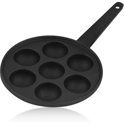 BBQ-Toro Gusseisen Poffertjes Pfanne - 7-Portion - Ø 20,5 cm - Cast iron - Poffertjes pan BBQ-Toro Gusseisen Poffertjes Pfanne - 7-Portion - Ø 20,5 cm - Cast iron - Poffertjes pan
