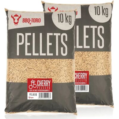 Pellet di ciliegio Bbq-toro 20kg - 100% legno di ciliegio - Per grill e affumicatore Pellet di ciliegio Bbq-toro 20kg - 100% legno di ciliegio - Per grill e affumicatore