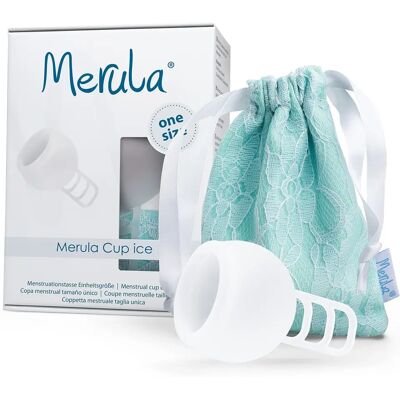 Menstruační kalíšek Merula Ice - Lékařský silikon, Jedna velikost, Průhledný Menstruační kalíšek Merula Ice - Lékařský silikon, Jedna velikost, Průhledný