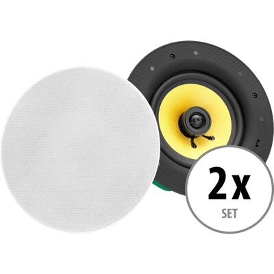 Pronomic - 2x Enceinte murale/plafond - 2 voies - Haut-parleur - Publicité Pronomic - 2x Enceinte murale/plafond - 2 voies - Haut-parleur - Publicité