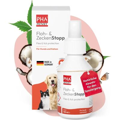 PHA Floh & ZeckenStopp Pumpspray für Hunde/Katzen - Haustierspray PHA Floh & ZeckenStopp Pumpspray für Hunde/Katzen - Haustierspray