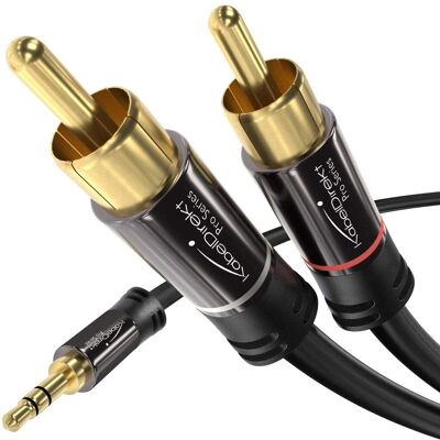 KabelDirekt Y Stereo Audio Kabel - Audio Kabel KabelDirekt Y Stereo Audio Kabel - Audio Kabel
