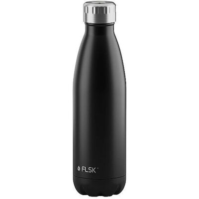 FLSK Isolierflasche - 0,5l Edelstahl Schwarz - Thermosflasche FLSK Isolierflasche - 0,5l Edelstahl Schwarz - Thermosflasche