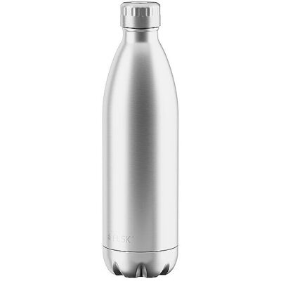 FLSK Bouteille Isotherme en Acier Inoxydable 1L - Élégante & Polyvalente - Publicité FLSK Bouteille Isotherme en Acier Inoxydable 1L - Élégante & Polyvalente - Publicité
