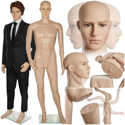 Mannequin tectake - Forme corporelle, homme, réglable - Mannequin - Publicité Mannequin tectake - Forme corporelle, homme, réglable - Mannequin - Publicité