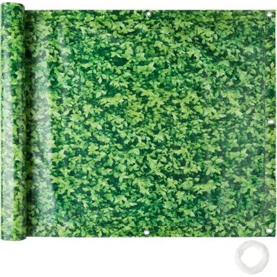Écran de confidentialité de jardin Tectake - Feuilles vertes - 90cm - Publicité Écran de confidentialité de jardin Tectake - Feuilles vertes - 90cm - Publicité