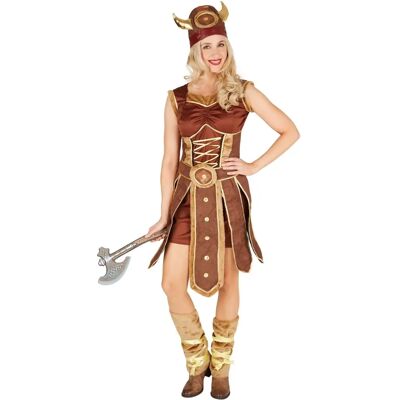 TecTake GmbH Wikingerkostüm - Braun - Damen TecTake GmbH Wikingerkostüm - Braun - Damen