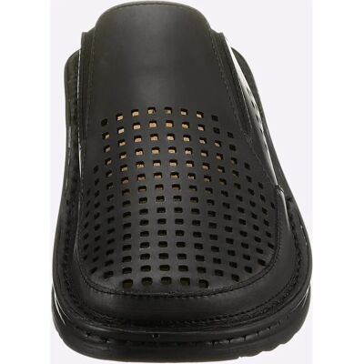 MUBB Herren Gr. 43 Schwarz Glattleder Clog - Schuhe MUBB Herren Gr. 43 Schwarz Glattleder Clog - Schuhe
