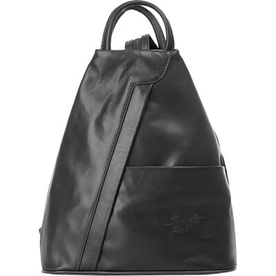 Cityrucksack SAMANTHA LOOK - Echtes Leder - Made in Italy - Rucksack Cityrucksack SAMANTHA LOOK - Echtes Leder - Made in Italy - Rucksack