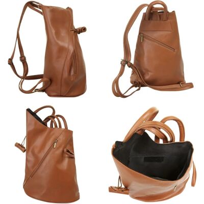 Cityrucksack SAMANTHA LOOK - Unisex, Echtes Leder, Italien - Rucksack Cityrucksack SAMANTHA LOOK - Unisex, Echtes Leder, Italien - Rucksack