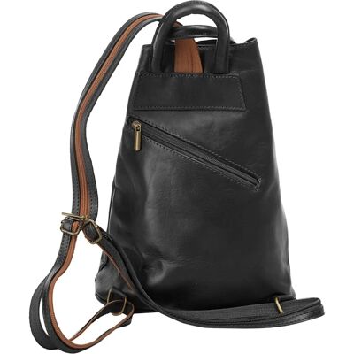 Samantha Look Cityrucksack - Echtes Leder - Made in Italy - Unisex Samantha Look Cityrucksack - Echtes Leder - Made in Italy - Unisex