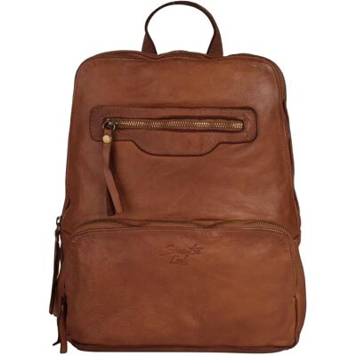 Cityrucksack SAMANTHA LOOK - echtes Leder, Made in Italy - onesize Cityrucksack SAMANTHA LOOK - echtes Leder, Made in Italy - onesize