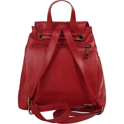 Cityrucksack SAMANTHA LOOK - Echtes Leder - Made in Italy - City Rucksack Cityrucksack SAMANTHA LOOK - Echtes Leder - Made in Italy - City Rucksack