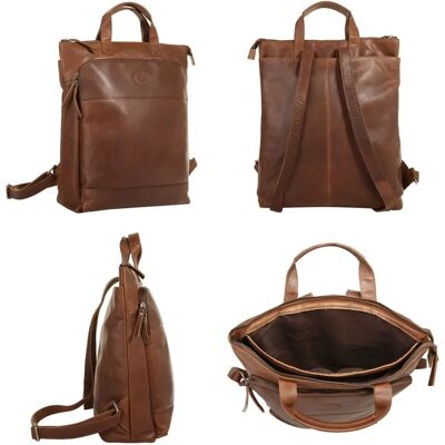 PIKÉ Laptoprucksack - Echtes Leder PIKÉ Laptoprucksack - Echtes Leder