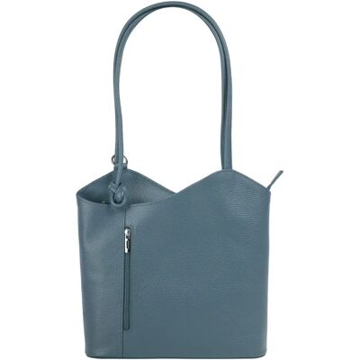 Cityrucksack CLUTY - Eleganter blauer Leder Rucksack - Rucksack Cityrucksack CLUTY - Eleganter blauer Leder Rucksack - Rucksack