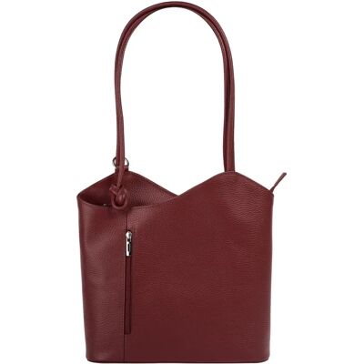 Cityrucksack CLUTY - Eleganter Leder-Rucksack & Shopper, Made in Italy Cityrucksack CLUTY - Eleganter Leder-Rucksack & Shopper, Made in Italy