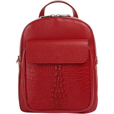 Cityrucksack CLUTY - Rindsleder - 26x22x9cm - Made in Italy Cityrucksack CLUTY - Rindsleder - 26x22x9cm - Made in Italy