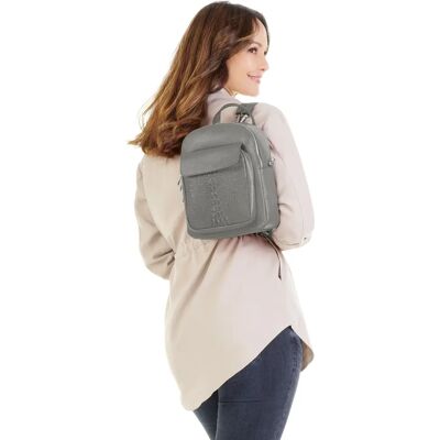 Cityrucksack CLUTY - Rindsleder, modisch, echtes Leder, Made in Italy - Rucksack Cityrucksack CLUTY - Rindsleder, modisch, echtes Leder, Made in Italy - Rucksack