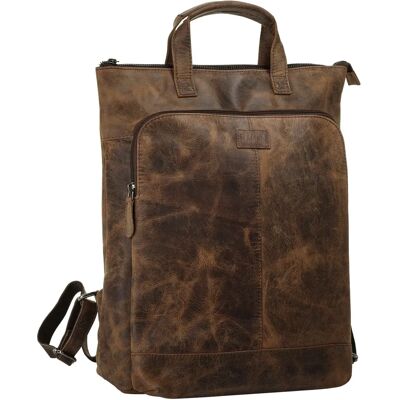 Cityrucksack BAGAN - braun - casual echtes Leder Rucksack Cityrucksack BAGAN - braun - casual echtes Leder Rucksack