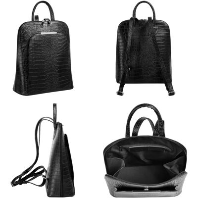 Cityrucksack CLUTY - 28x29x12cm - schwarz - Rucksack Cityrucksack CLUTY - 28x29x12cm - schwarz - Rucksack