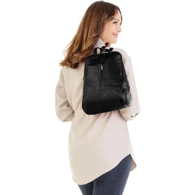 Cityrucksack SAMANTHA LOOK - schwarz - Rucksack - Made in Italy Cityrucksack SAMANTHA LOOK - schwarz - Rucksack - Made in Italy