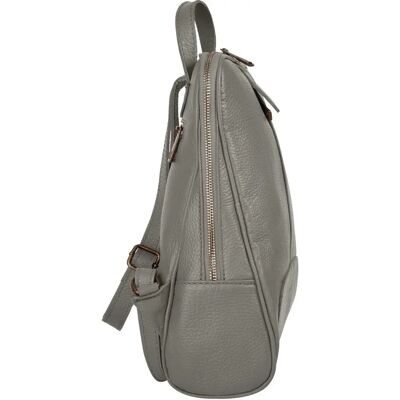 Samantha Look Grauer Lederrucksack - Rucksack Samantha Look Grauer Lederrucksack - Rucksack