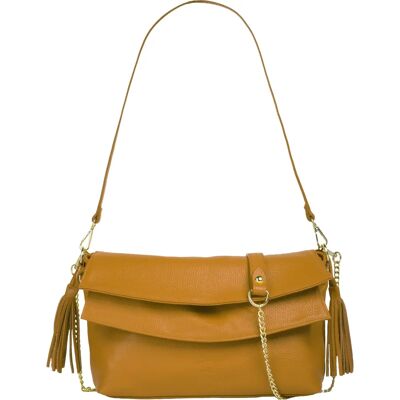Samantha Look Lederhandtasche - Einfarbig Italien Samantha Look Lederhandtasche - Einfarbig Italien
