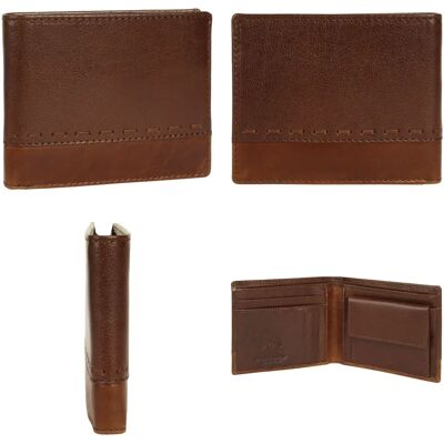 Bagan Braune Lederbörse - Klassisches Kompaktes Accessoire Bagan Braune Lederbörse - Klassisches Kompaktes Accessoire