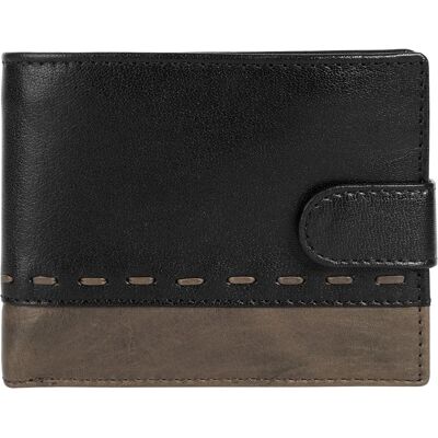 BAGAN Echtes Leder Geldbörse - Unisex Klassische Kompakte Brieftasche BAGAN Echtes Leder Geldbörse - Unisex Klassische Kompakte Brieftasche