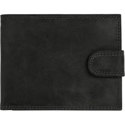 Bagan Schwarze Leder Geldbörse - Vintage Klassisch Kompakt RFID Bagan Schwarze Leder Geldbörse - Vintage Klassisch Kompakt RFID
