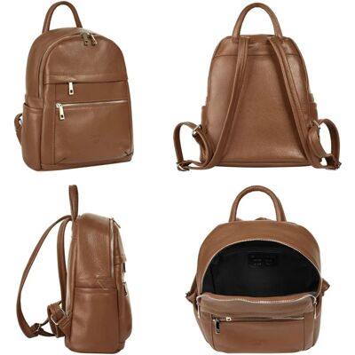 Cityrucksack SAMANTHA LOOK - Italienisches Leder Casual Rucksack Cityrucksack SAMANTHA LOOK - Italienisches Leder Casual Rucksack