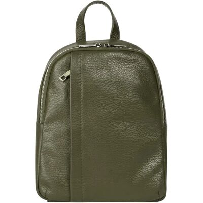 Samantha Look Cityrucksack - Dunkelgrün - Casual Rucksack - Made in Italy Samantha Look Cityrucksack - Dunkelgrün - Casual Rucksack - Made in Italy