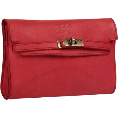 Samantha Look Vintage Leder Umhängetasche - Made in Italy - 23cm x 16cm x 3cm Samantha Look Vintage Leder Umhängetasche - Made in Italy - 23cm x 16cm x 3cm