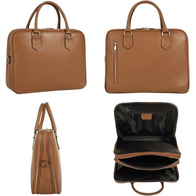 Cluty Echtes Leder Italienische Aktentasche - 35x28x13cm - Unisex Cluty Echtes Leder Italienische Aktentasche - 35x28x13cm - Unisex