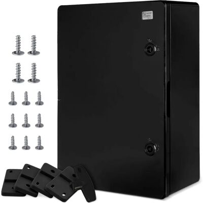 Boîtier en plastique ABS noir Boxexpert BXPPABSB350500190-F01 - Boîtier électrique - Publicité Boîtier en plastique ABS noir Boxexpert BXPPABSB350500190-F01 - Boîtier électrique - Publicité
