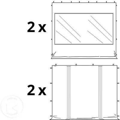 Toolport 4x4m PVC 850 Pop up Pavillon PROFESSIONAL Aluminium 40 mm - Weiß Toolport 4x4m PVC 850 Pop up Pavillon PROFESSIONAL Aluminium 40 mm - Weiß