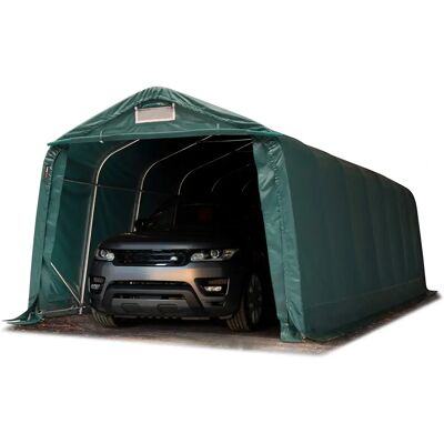 Toolport 3.3x8.4m Bilgarage - Mörkgrön Toolport 3.3x8.4m Bilgarage - Mörkgrön