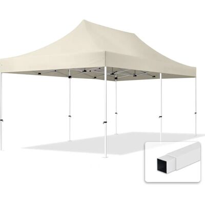 TOOLPORT 3x6m Pop Up Pavillon - Creme Wasserdicht Polyester 700 TOOLPORT 3x6m Pop Up Pavillon - Creme Wasserdicht Polyester 700