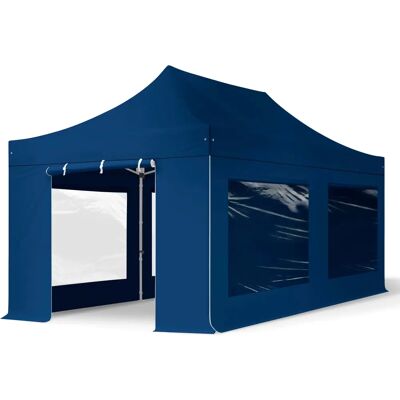 Toolport 3x6m PES 800 Pop Up Gazebo PROFESSIONAL Aluminium 40 mm - Blå Toolport 3x6m PES 800 Pop Up Gazebo PROFESSIONAL Aluminium 40 mm - Blå