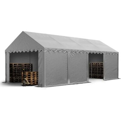 Toolport 4x8 Storage Tent - Waterproof Grey Industrial Shelter Toolport 4x8 Storage Tent - Waterproof Grey Industrial Shelter