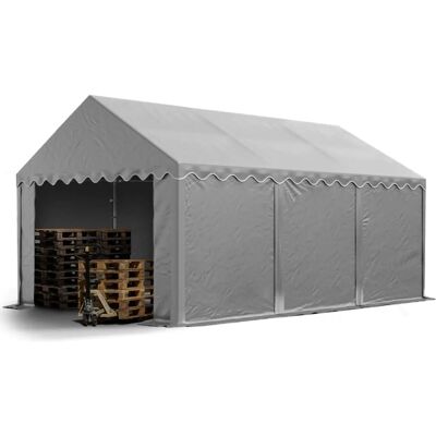 Tenda di stoccaggio 3x6m TOOLPORT - Impermeabile, Espandibile, Grigia Tenda di stoccaggio 3x6m TOOLPORT - Impermeabile, Espandibile, Grigia