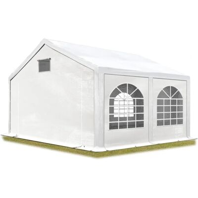 Tenda da Festa Bianca 3x4m Toolport - PE Resistente alle Intemperie Tenda da Festa Bianca 3x4m Toolport - PE Resistente alle Intemperie