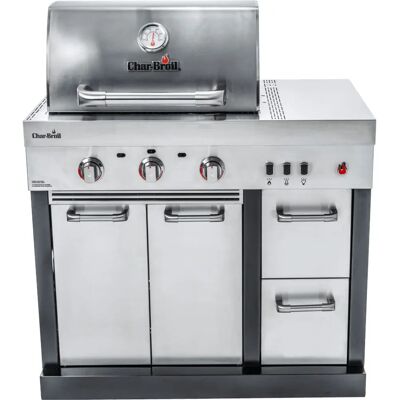 Parrilla de gas de acero inoxidable Char-Broil 3200 - 3 quemadores Parrilla de gas de acero inoxidable Char-Broil 3200 - 3 quemadores