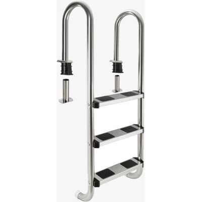 Escalera de piscina Arebos Acero Inoxidable 3 Peldaños Escalera de piscina Arebos Acero Inoxidable 3 Peldaños