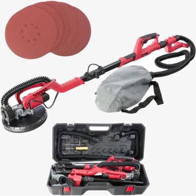 Arebos Levigatrice telescopica - Lunghezza regolabile - Leggera - 750W - Per soffitti e pareti - Costruzione a secco Arebos Levigatrice telescopica - Lunghezza regolabile - Leggera - 750W - Per soffitti e pareti - Costruzione a secco